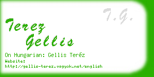 terez gellis business card